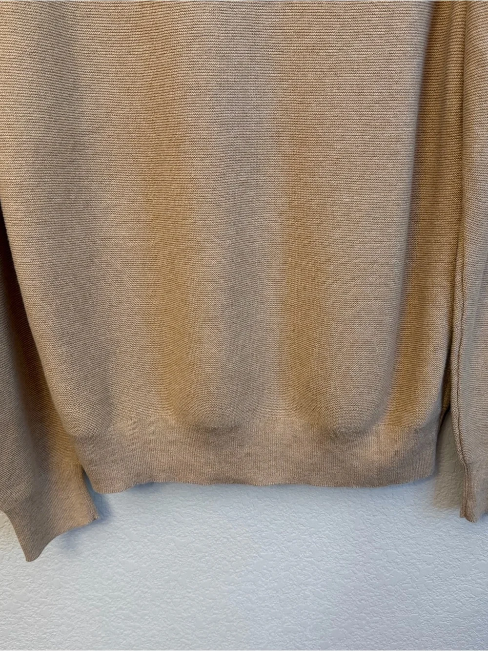 J. Crew New Men's All Cotton Crewneck Sweater in beige Sz M